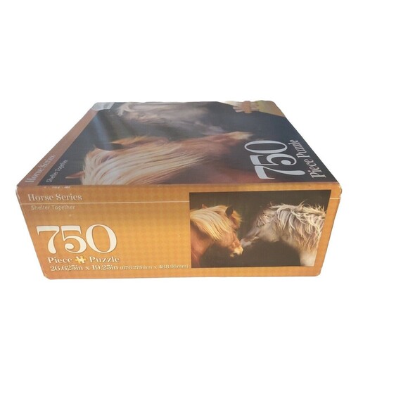 Creative Horse Series Shelter Together 750 Piece Puzzle 26.625” x 19.25” NIB - Picture 8 of 12